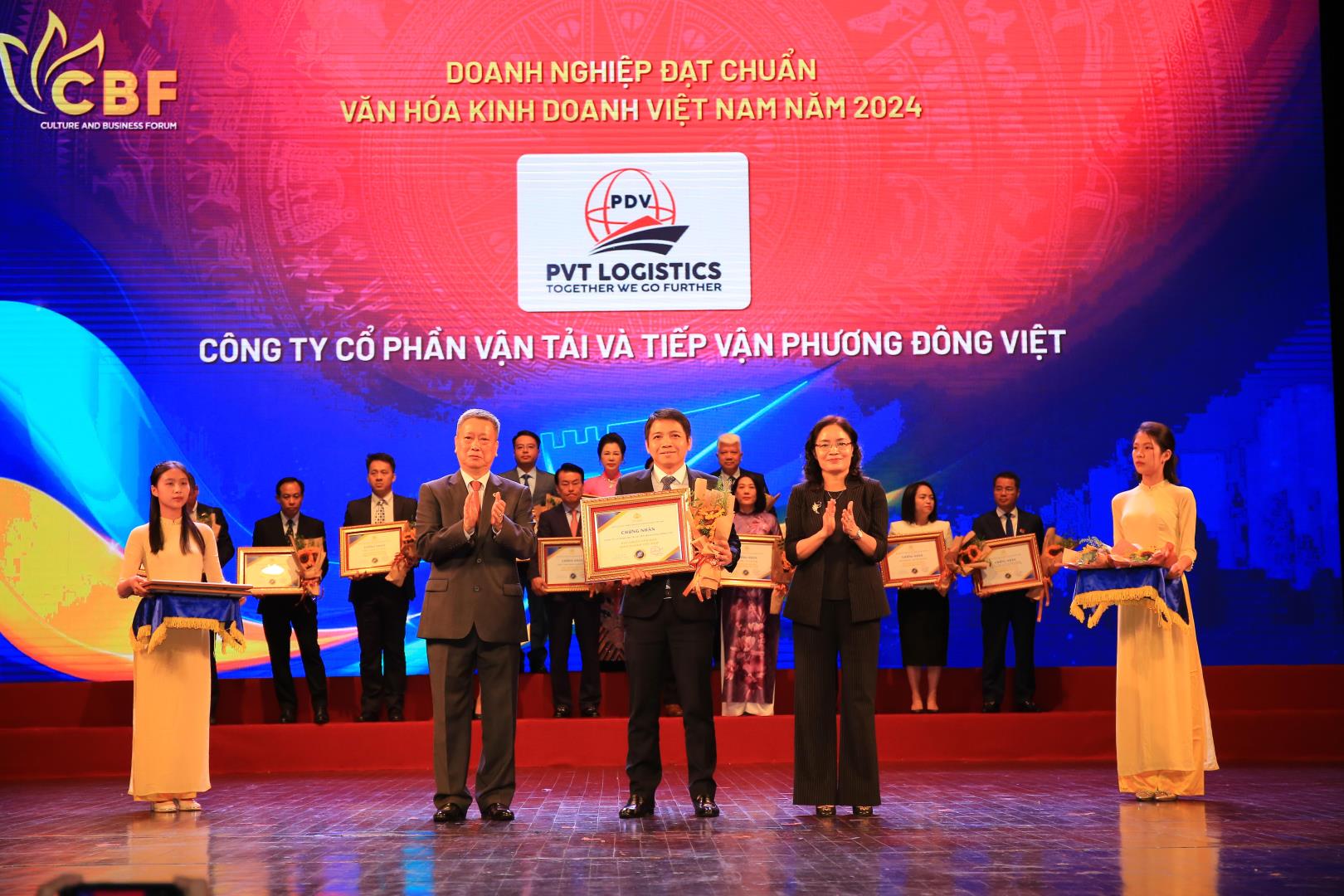 🌟 PVT Logistics vinh dự đạt chuẩn Văn hóa kinh doanh Việt Nam năm 2024 🌟