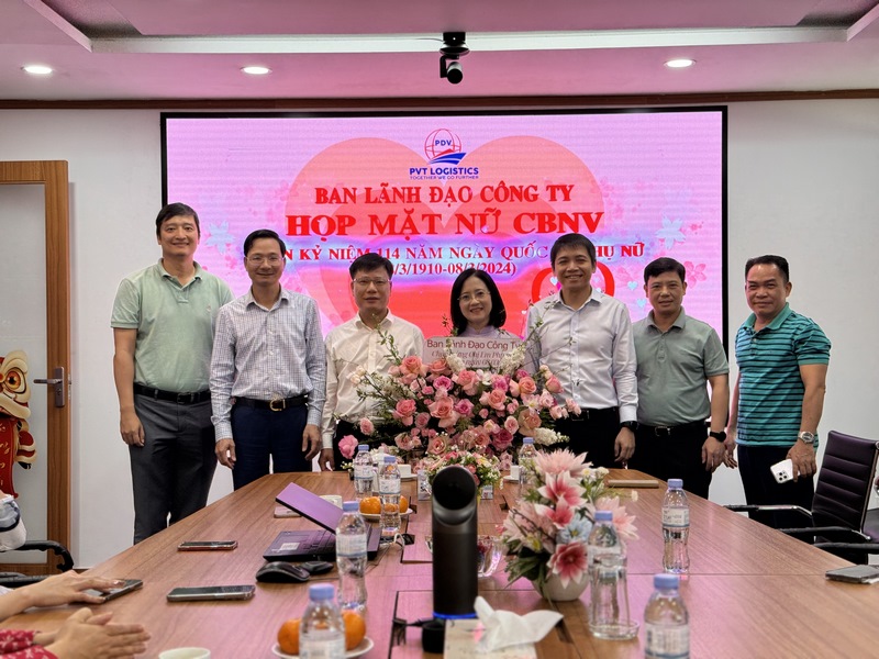 Ban Lãnh đạo PVT Logistics họp mặt, chúc mừng Nữ CBNV và các hoạt động nhân ngày Quốc tế Phụ nữ 8/3/2024