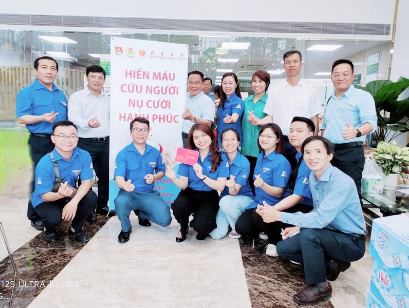 CBNV PVT Logistics tham gia chương trình hiến máu nhân đạo “Nhiệt huyết người Dầu khí” năm 2024